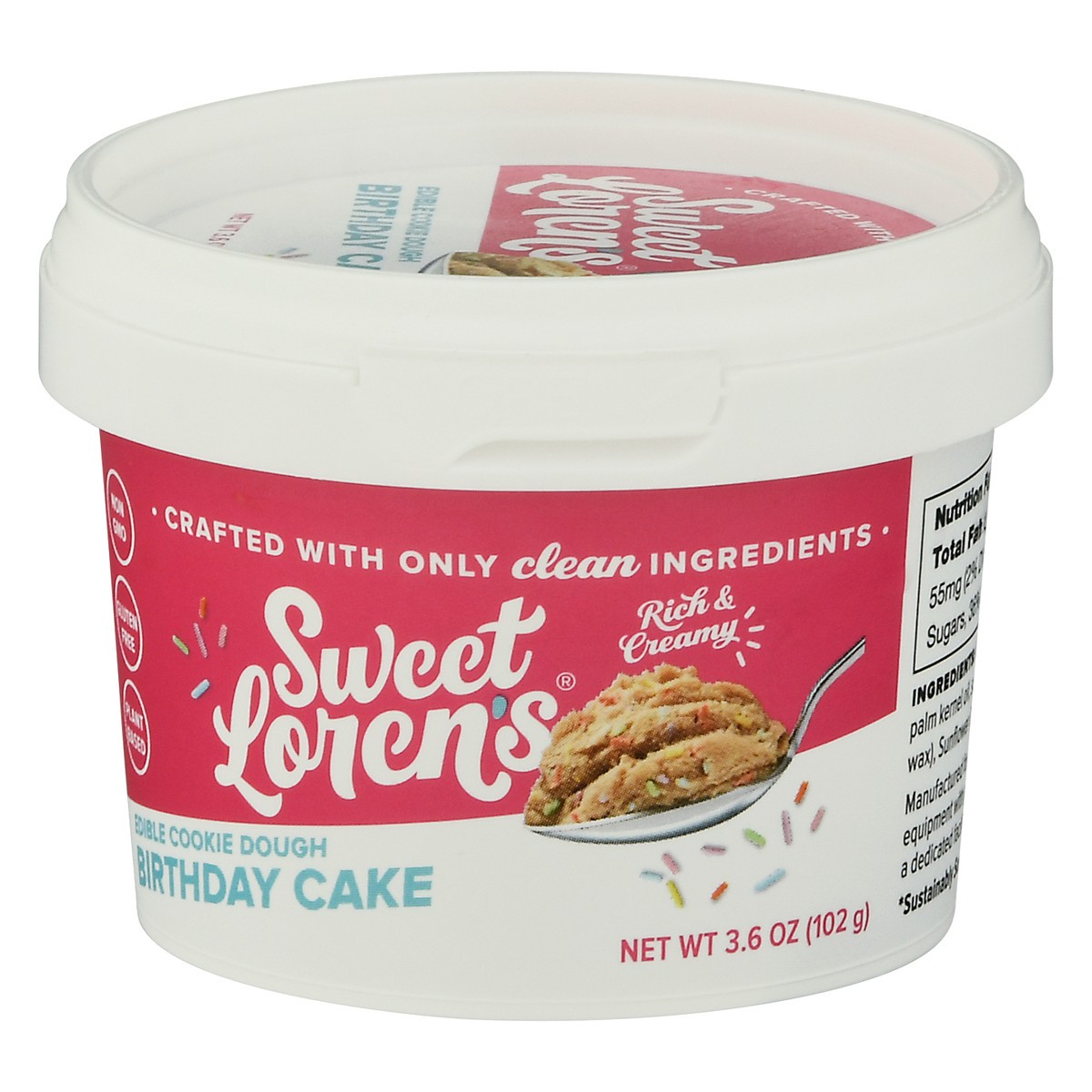 slide 3 of 9, Sweet Loren's Birthday Cake Edible Cookie Dough 3.6 oz, 3.6 oz