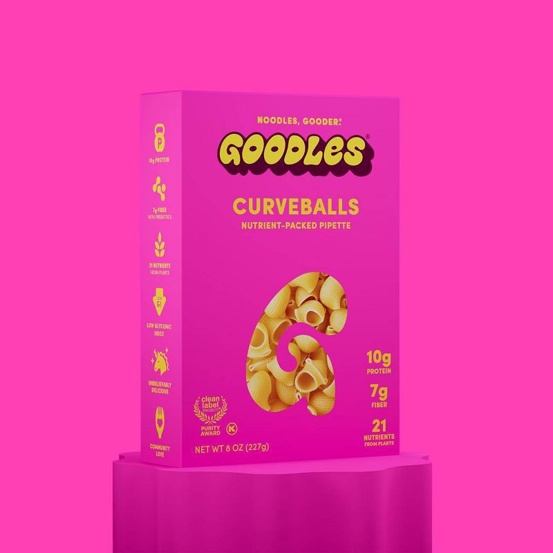 slide 2 of 2, GOODLES Curveballs Dry Pasta, 8oz, 8 oz