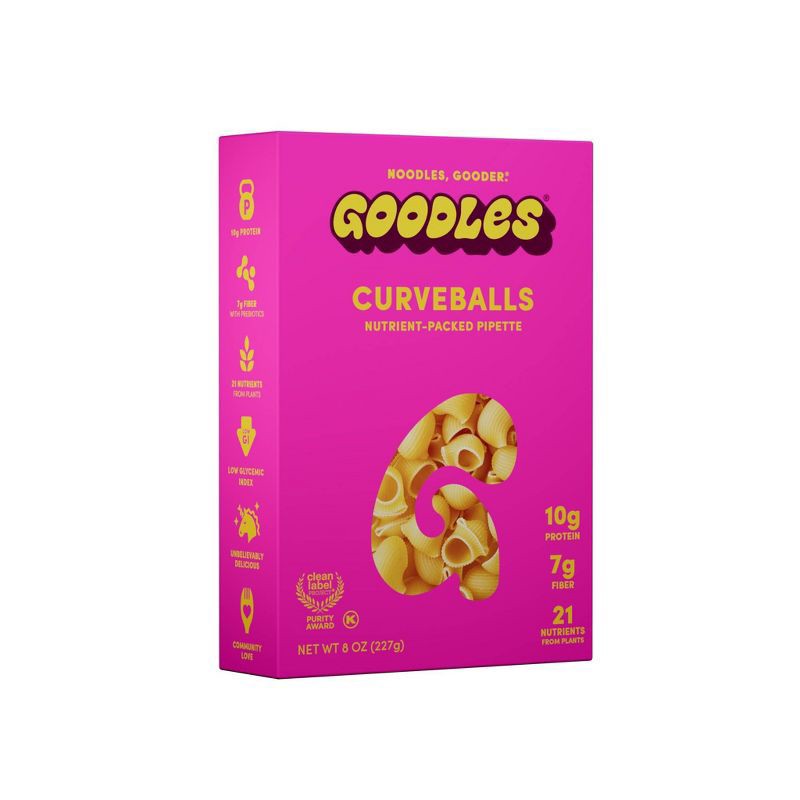 slide 1 of 2, GOODLES Curveballs Dry Pasta, 8oz, 8 oz