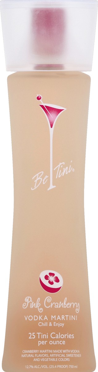 slide 1 of 3, Be Tini Pink Cranberry Vodka Martini Cocktail, 750 ml