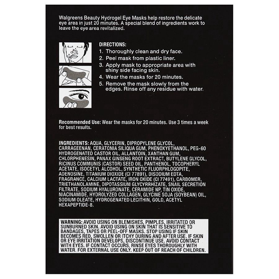 slide 3 of 3, Walgreens Hydrogel Eye Masks, 3 ct