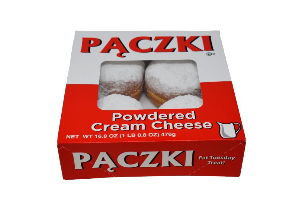 slide 1 of 1, Clyde's Donuts Powdered Cream Cheese Paczkis, 16.8 oz