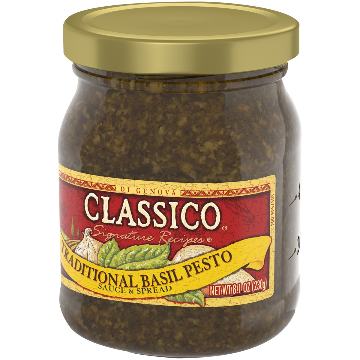 slide 3 of 9, Classico Basil Pesto Sauce Spread, 8.1 oz