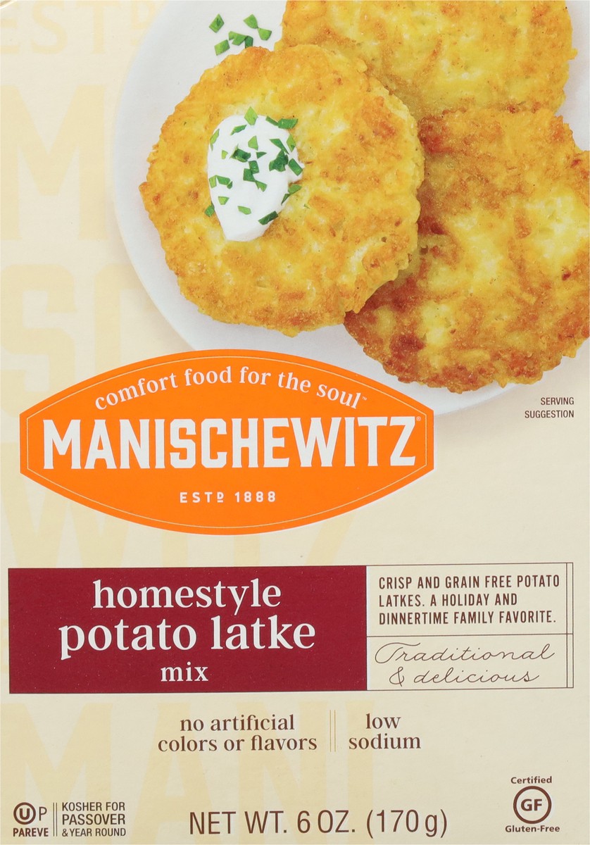 slide 5 of 9, Manischewitz Homestyle Potato Latke Mix 6 oz, 6 oz