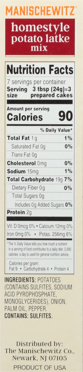 slide 8 of 9, Manischewitz Homestyle Potato Latke Mix 6 oz, 6 oz