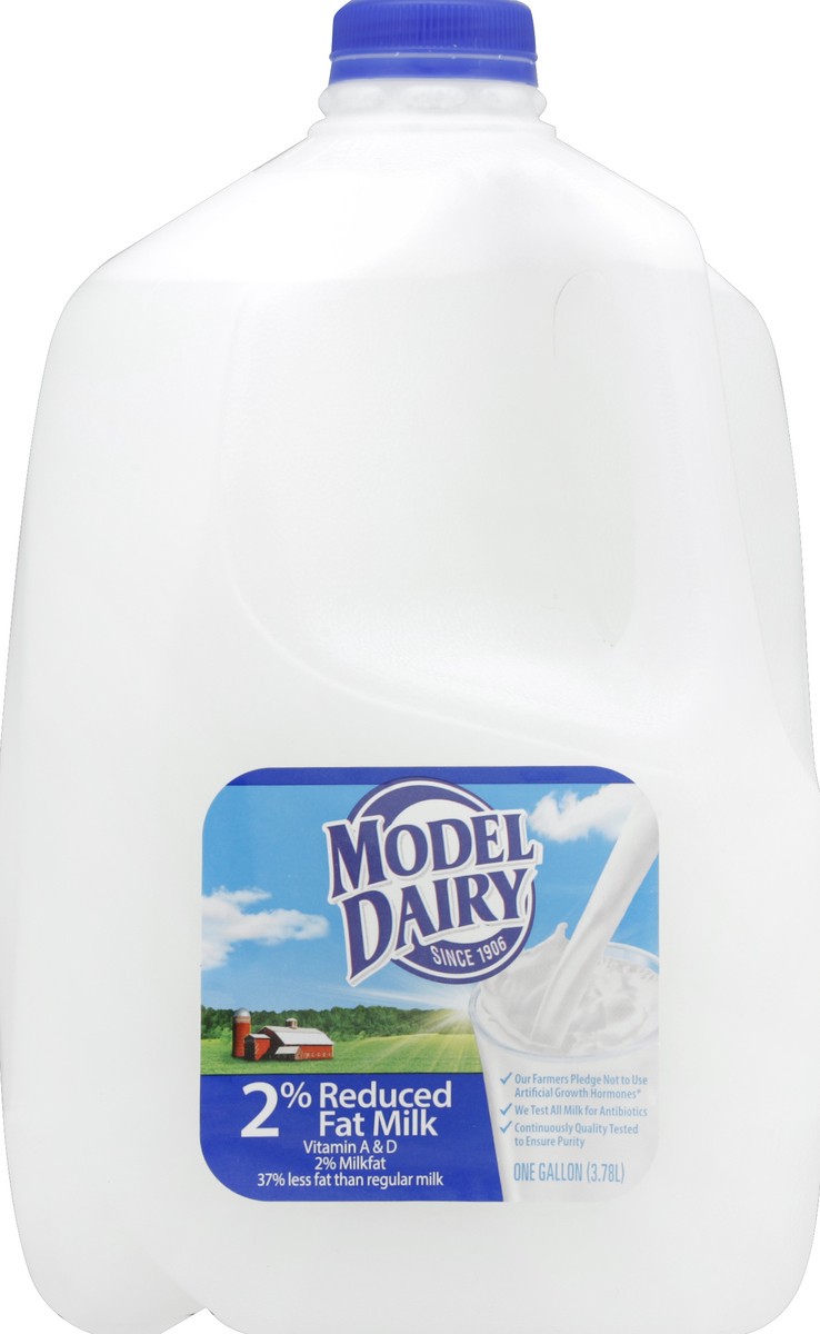 slide 3 of 5, Model Dairy 2% Milk, 1 gal