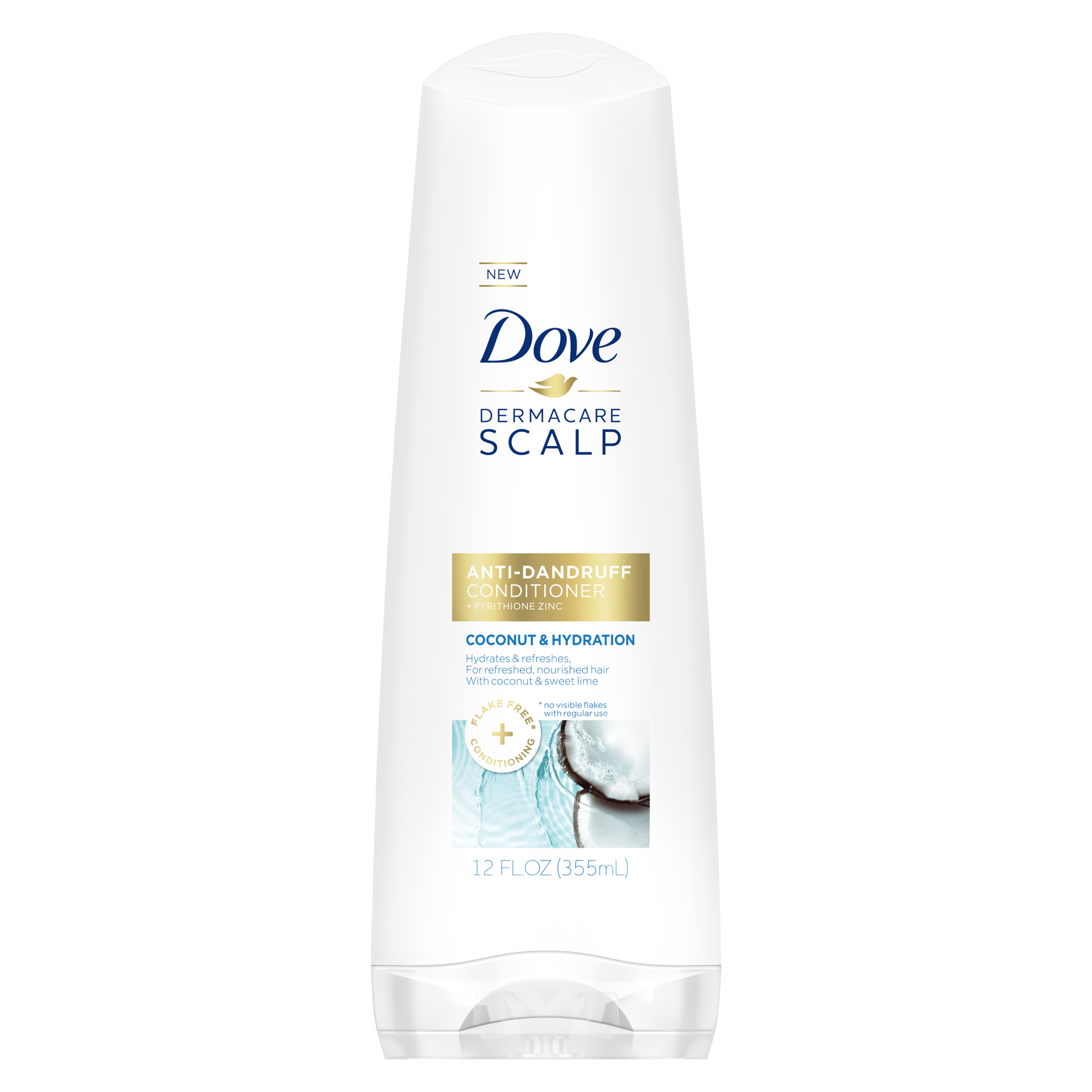 slide 6 of 6, Dove DermaCare Scalp Anti-Dandruff Conditioner Coconut & Hydration, 12 oz, 12 oz