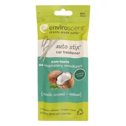 Enviroscent Auto Stix Seaside Coconut + Verbena Car Freshener