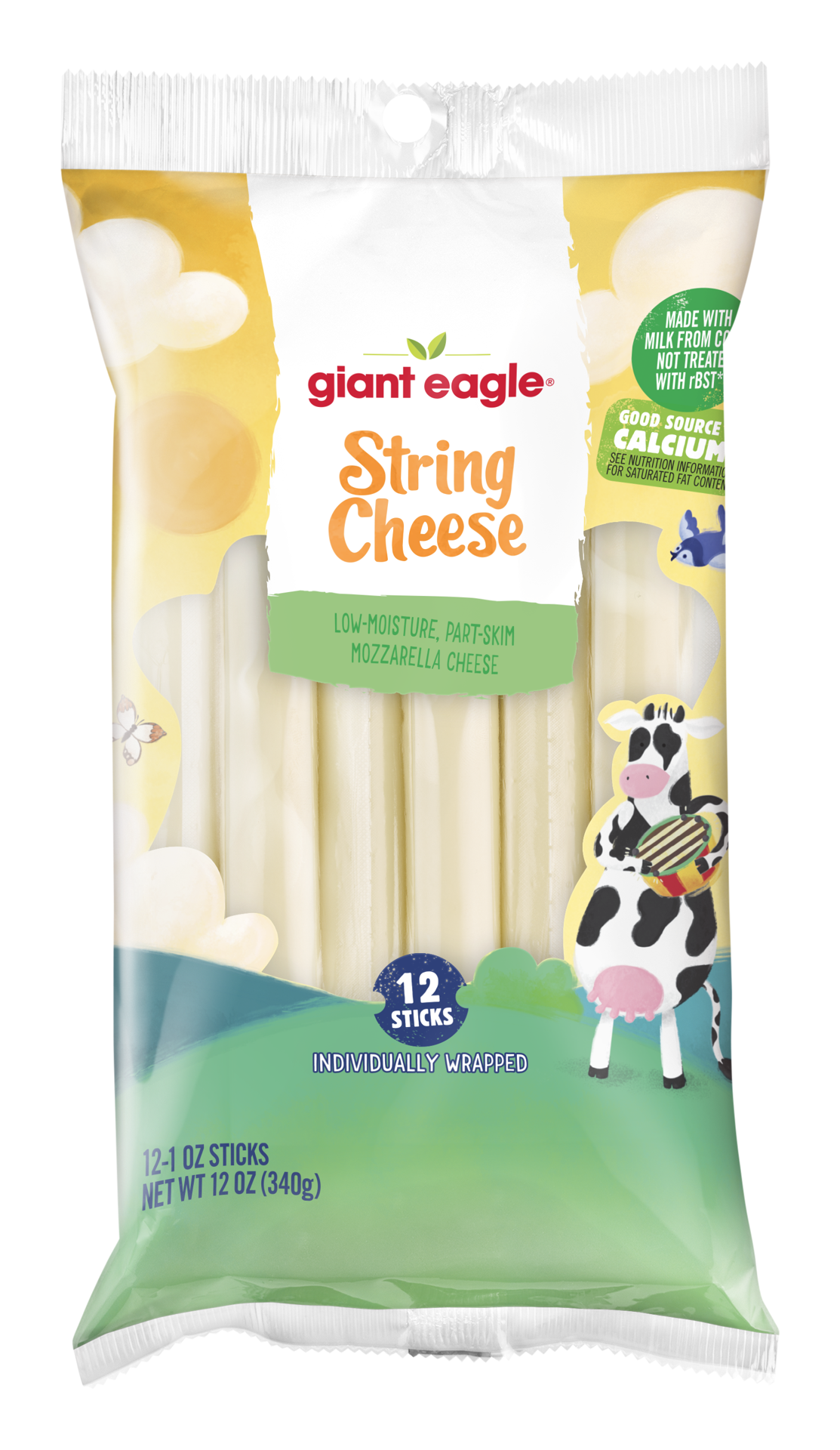slide 1 of 1, GE String Cheese - 12 oz, 12 oz