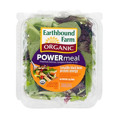 slide 1 of 1, Earthbound Farm Power Meal Tomatillo Black Bean Protein Energy, 6.5 oz