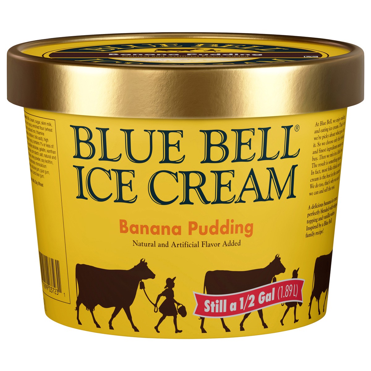 slide 1 of 15, Blue Bell Banana Pudding, 1/5 gal