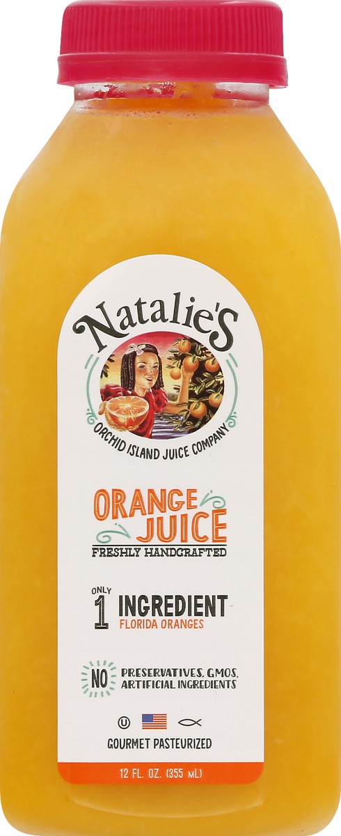 slide 1 of 12, Natalie's Orange Juice 12 oz, 12 oz