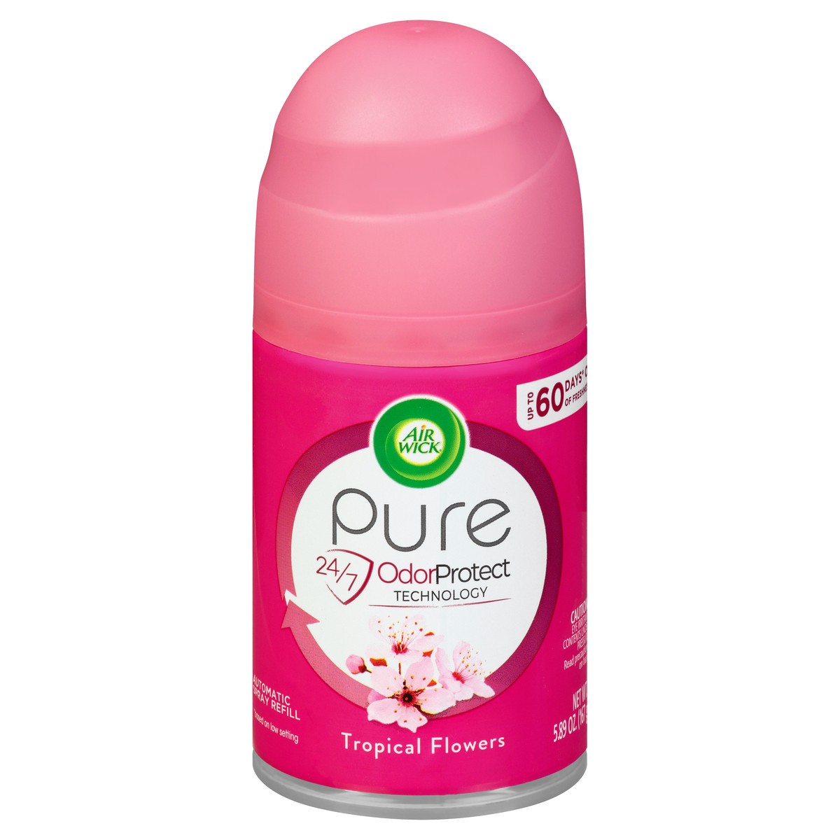 slide 5 of 12, Air Wick Pure Automatic Air Freshener Spray 1 Refill, Tropical Flowers, 5.89 oz