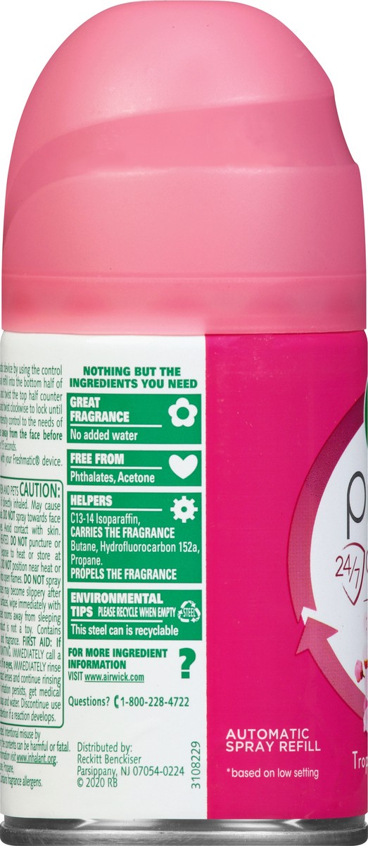 slide 6 of 12, Air Wick Pure Automatic Air Freshener Spray 1 Refill, Tropical Flowers, 5.89 oz