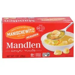 Manischewitz Mehadrin Mandlen Soup Nuts 1 oz