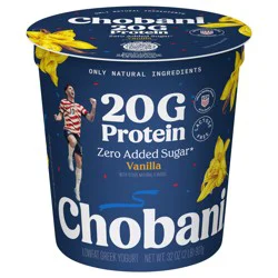 Chobani 20G Protein Lowfat Greek Yogurt Vanilla 32oz