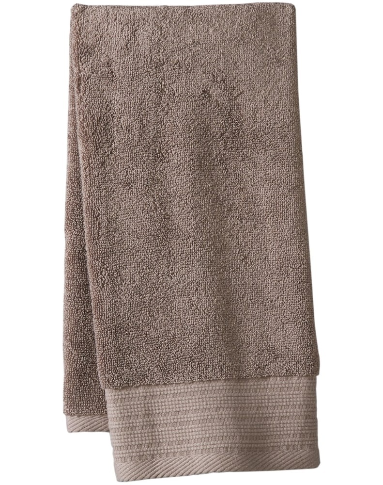 slide 1 of 1, Modavari Pima Pinstripe Hand Towel - Driftwood, 1 ct