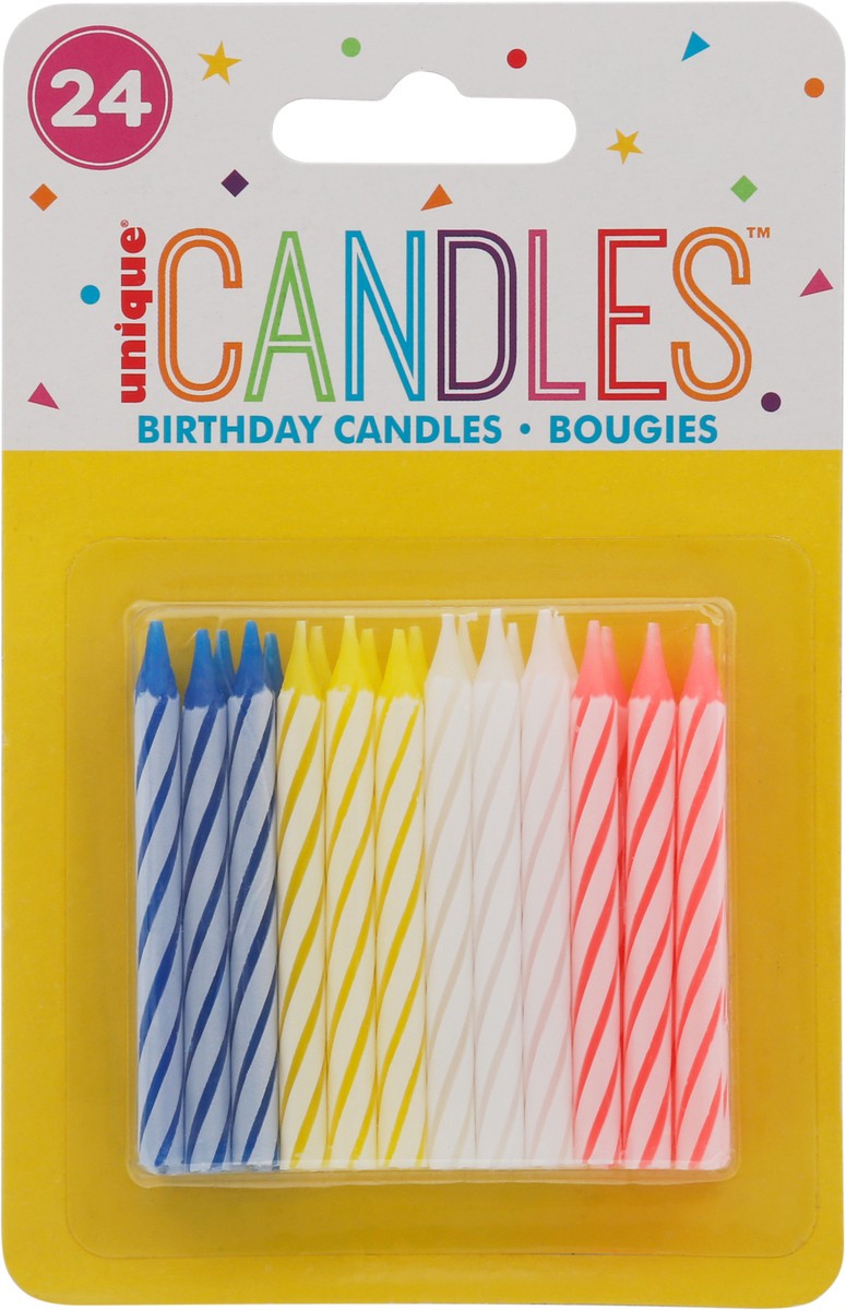 slide 1 of 9, Unique Birthday Candles 24 ea, 24 ct