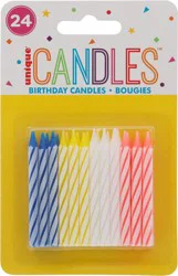Unique Birthday Candles 24 ea