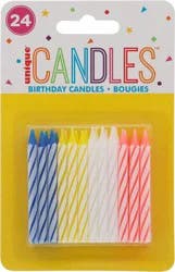 Unique Birthday Candles 24 ea