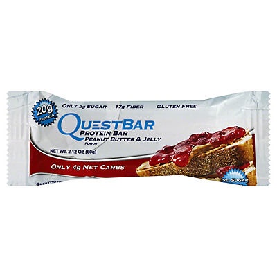 slide 1 of 1, Quest Bar Peanut Butter & Jelly Protein Bar, 2.12 oz