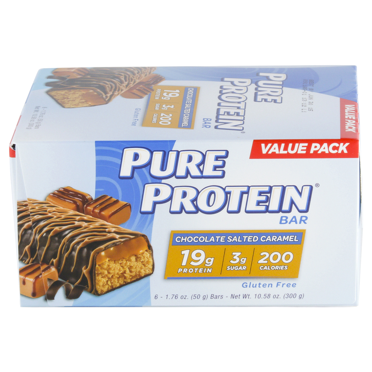 slide 2 of 3, Pure Protein Bar, Chocolate Salted Caramel, Value Pack 6-1.76 Oz Bars, 6 ct; 1.76 oz
