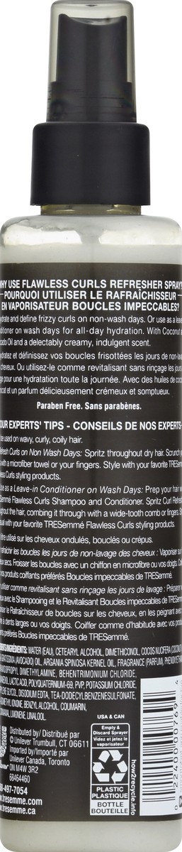 slide 7 of 9, TRESemmé Flawless Curls Curl Refresher Spray Flawless Curls, 6.1 oz, 6.1 oz