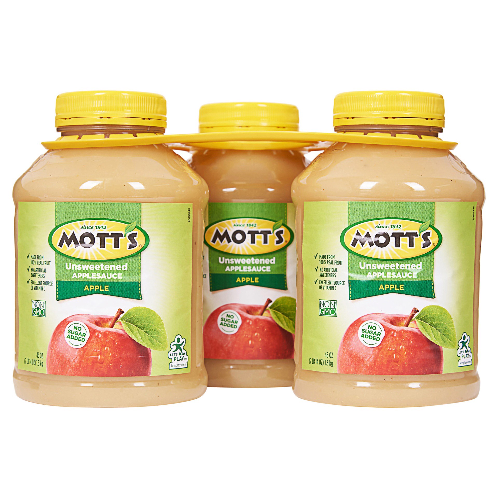 slide 1 of 3, Mott's Natural Apple Sauce, 