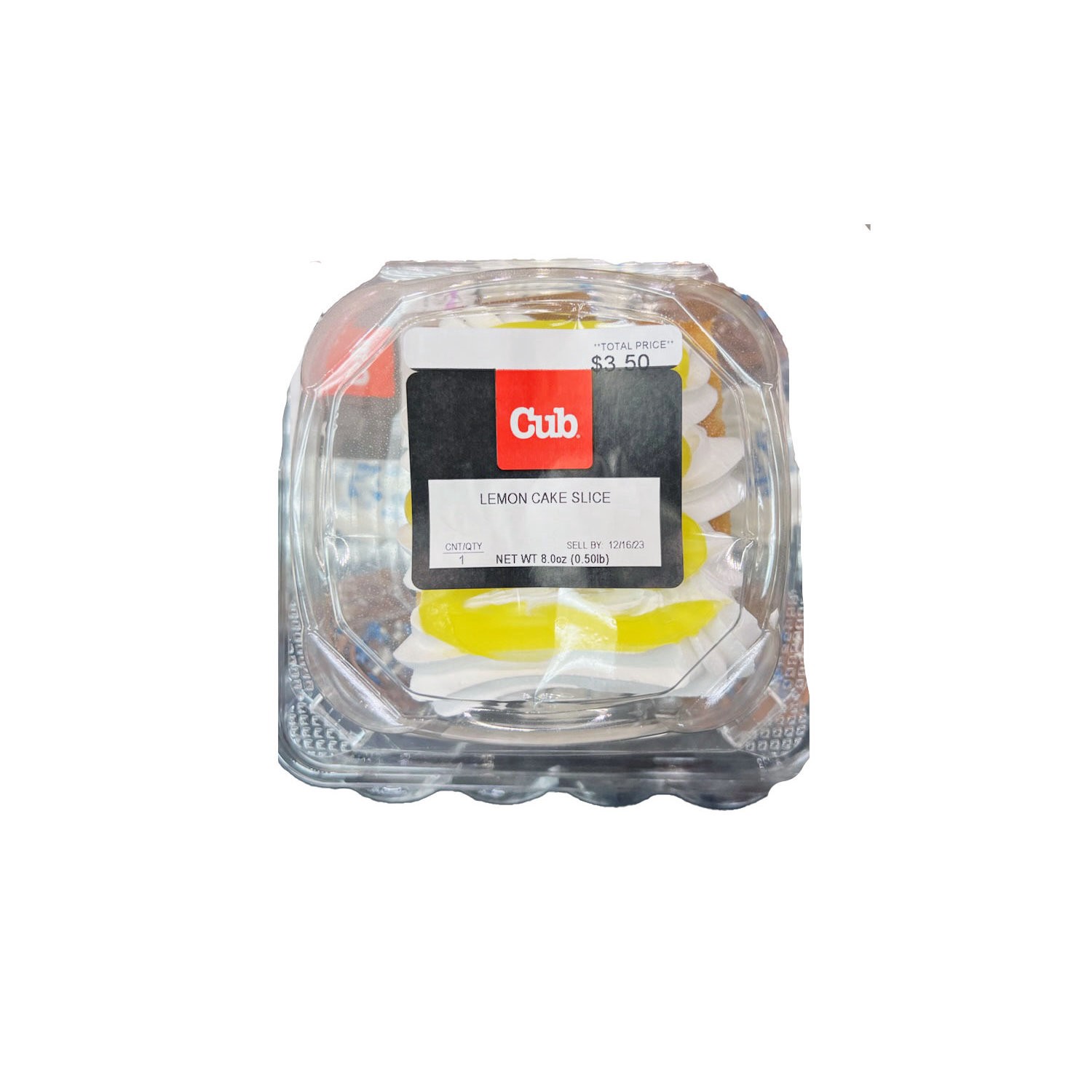 slide 1 of 1, Store Brand Lemon Cake Slice, 1 ct
