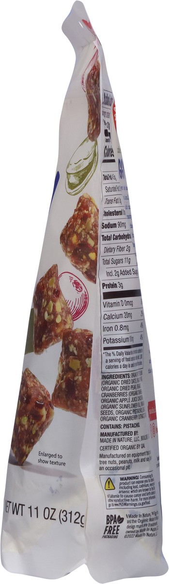 slide 11 of 13, Made in Nature Cranberry Pistachio Figgy Pops - 11 oz, 11 oz