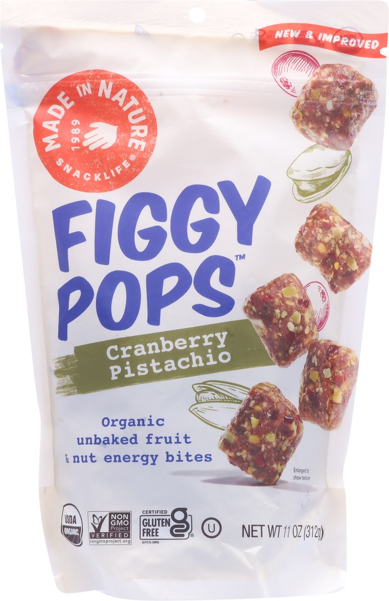 slide 13 of 13, Made in Nature Cranberry Pistachio Figgy Pops - 11 oz, 11 oz