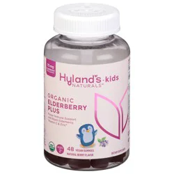 Hyland's Naturals Kids Organic Natural Berry Flavor Elderberry Plus 48 Gummies