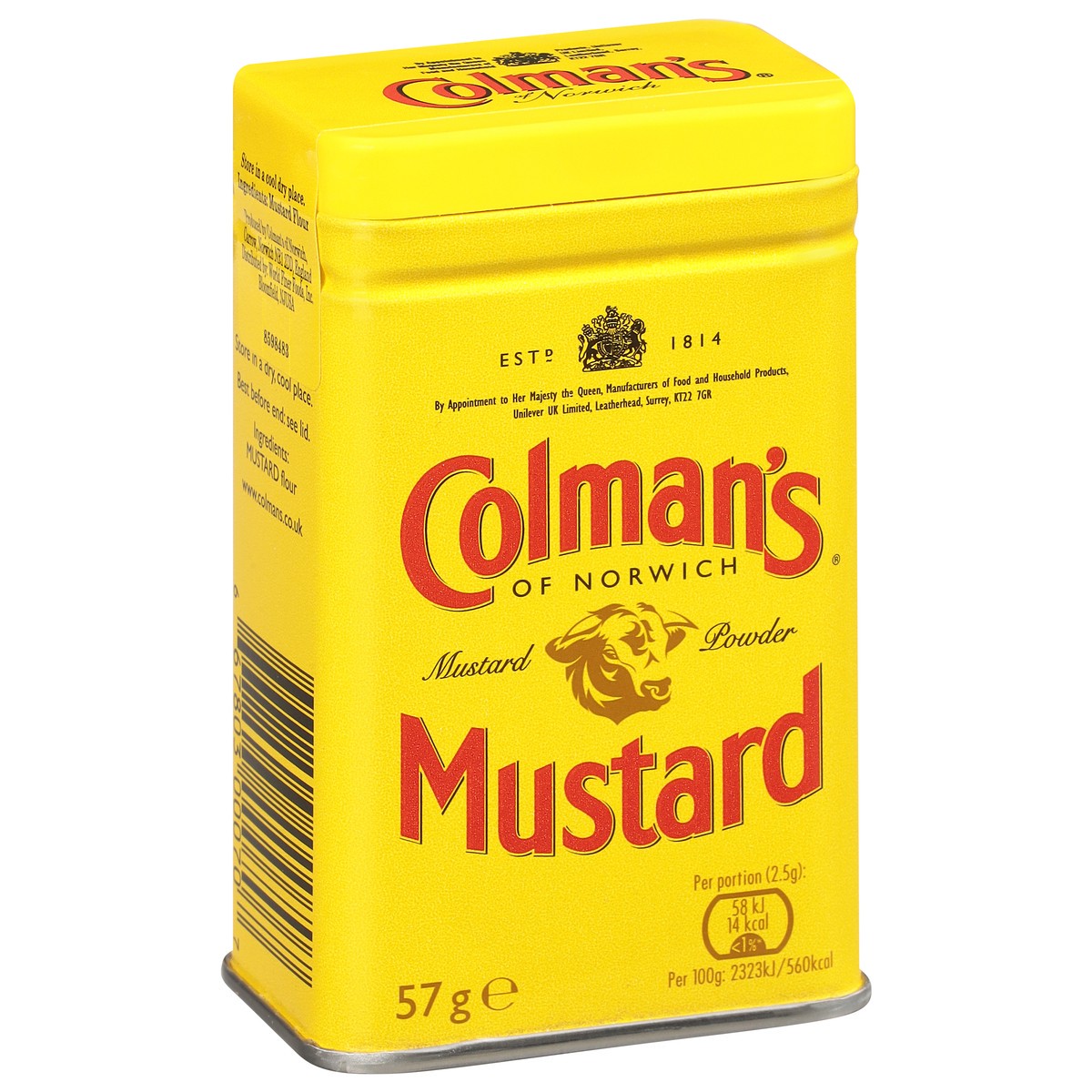 slide 4 of 9, Colman's of Norwich Powder Mustard 57 g, 57 g