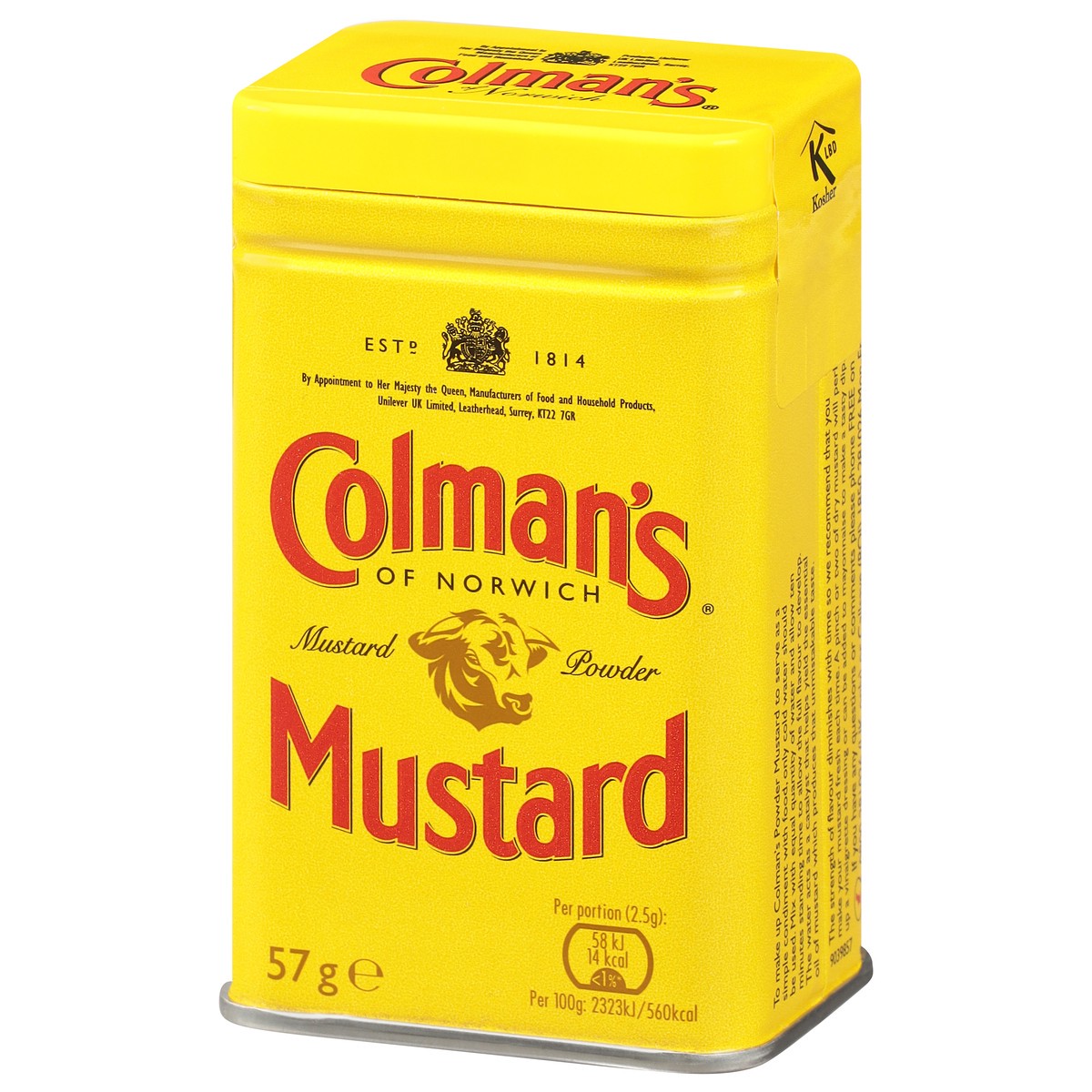 slide 6 of 9, Colman's of Norwich Powder Mustard 57 g, 57 g