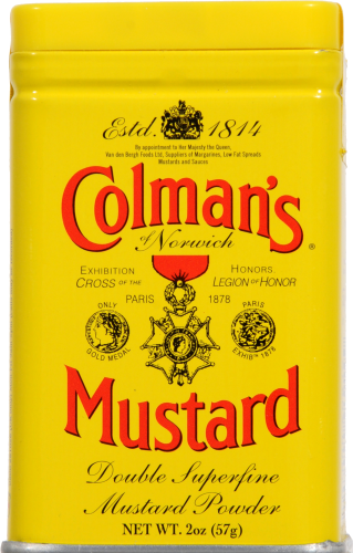 slide 1 of 7, Colman's Dry Hot Mustard, 2 oz