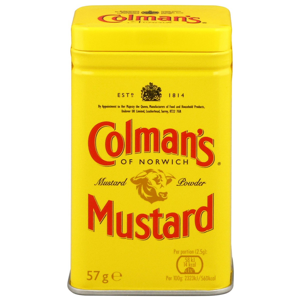 slide 1 of 9, Colman's of Norwich Powder Mustard 57 g, 57 g