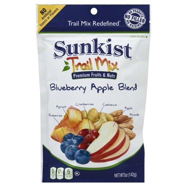 slide 1 of 1, Sunkist Trail Mix Redefined Blueberry Apple Blend, 5 oz