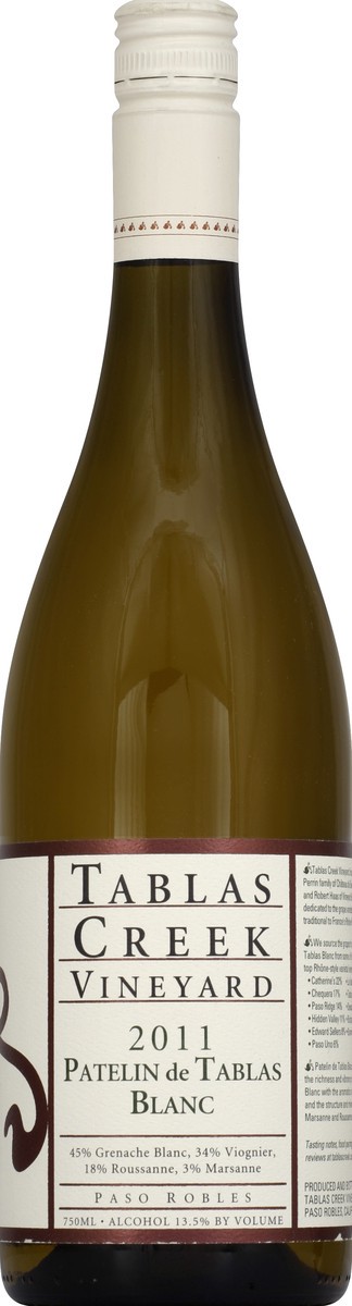 slide 3 of 3, Tablas Creek Vineyard Patelin de Tablas Blanc 750 ml, 750 ml