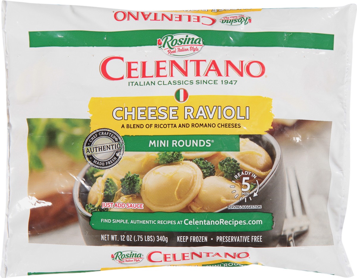 slide 11 of 13, Celentano Cheese Ravioli Mini Rounds 12 oz, 12 oz
