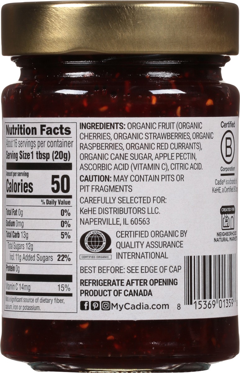 slide 12 of 14, Cadia Organic Mixed Berry Preserves 11 oz, 11 oz