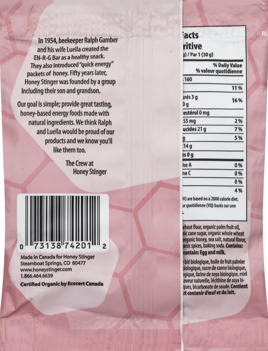 slide 6 of 6, Honey Stinger Waffle Bar Strawberry, 1 oz