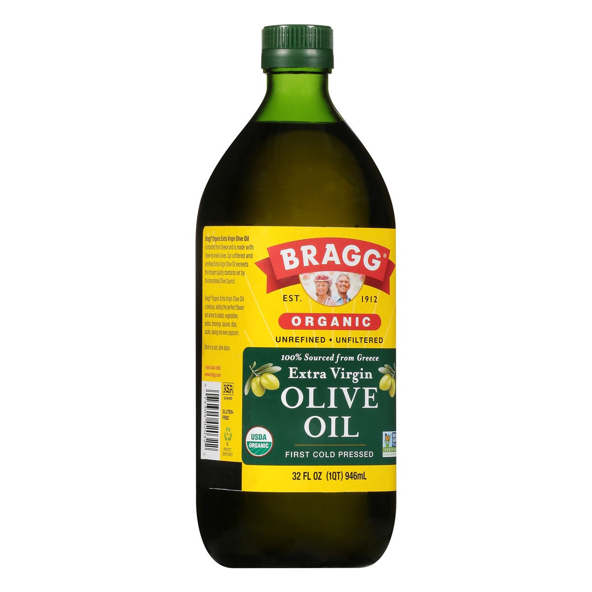 slide 2 of 9, Bragg Extra Virgin Organic Olive Oil 32 fl oz, 32 fl oz