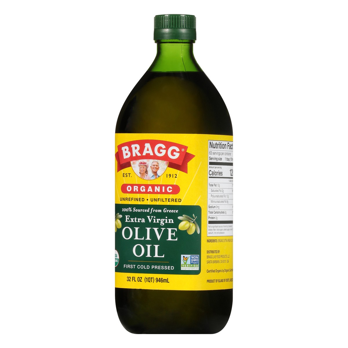 slide 3 of 9, Bragg Extra Virgin Organic Olive Oil 32 fl oz, 32 fl oz