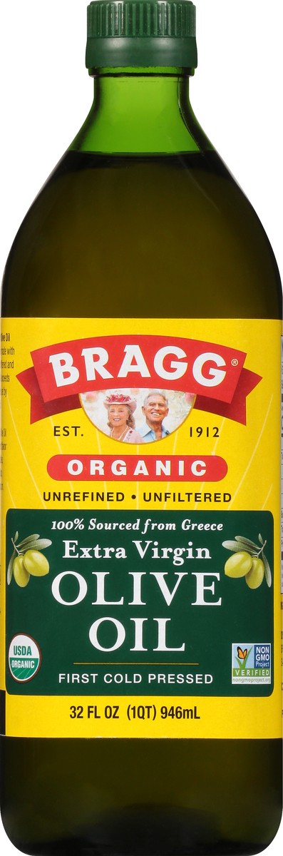 slide 6 of 9, Bragg Extra Virgin Organic Olive Oil 32 fl oz, 32 fl oz