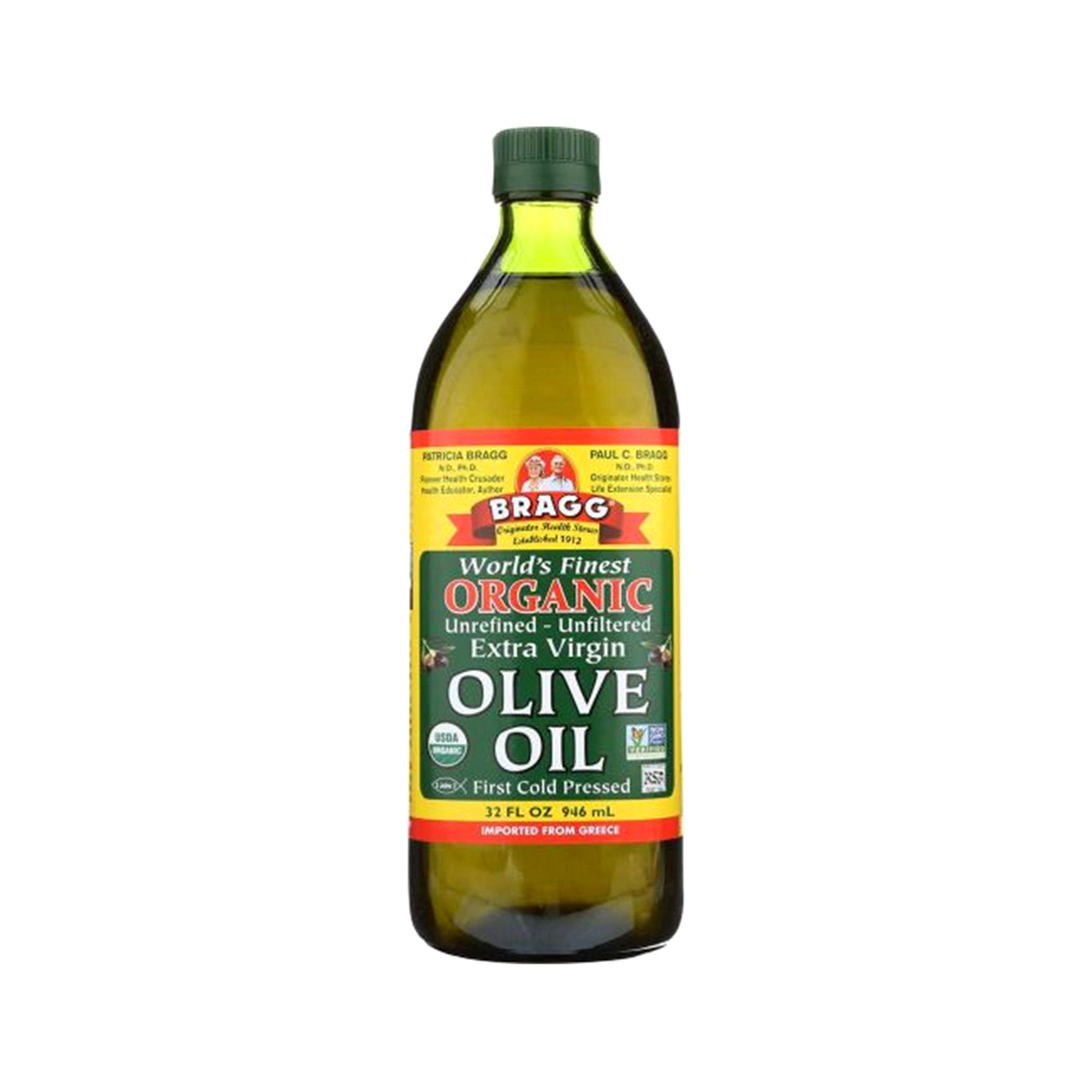 slide 1 of 9, Bragg Extra Virgin Organic Olive Oil 32 fl oz, 32 fl oz