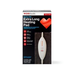 slide 1 of 1, CVS Health Series 500 Extra Long Heating Pad, 1 ct