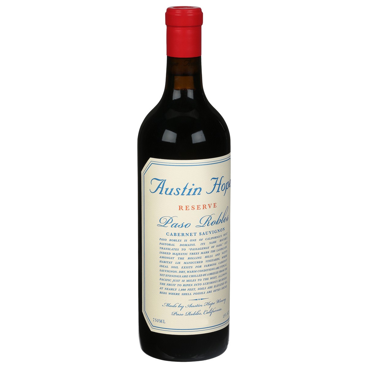 slide 2 of 9, Austin Hope Winery Paso Robles Reserve Cabernet Sauvignon 750 ml, 