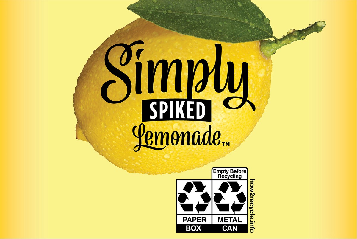 slide 6 of 9, Simply Spiked Hard Lemonade, 6 Pack, 12 fl oz Cans, 5% ABV, 12 fl oz