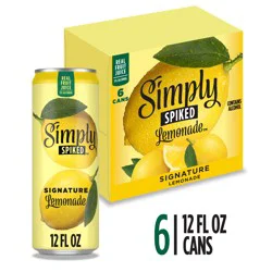 Simply Spiked Hard Lemonade, 6 Pack, 12 fl oz Cans, 5% ABV 12 fl oz | shipt