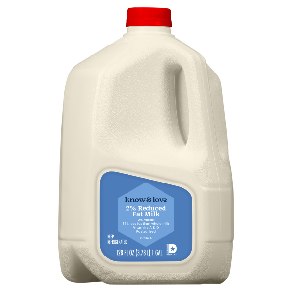 slide 1 of 1, Know & Love 2% Reduced Fat Milk 1 Gallon, 128 oz